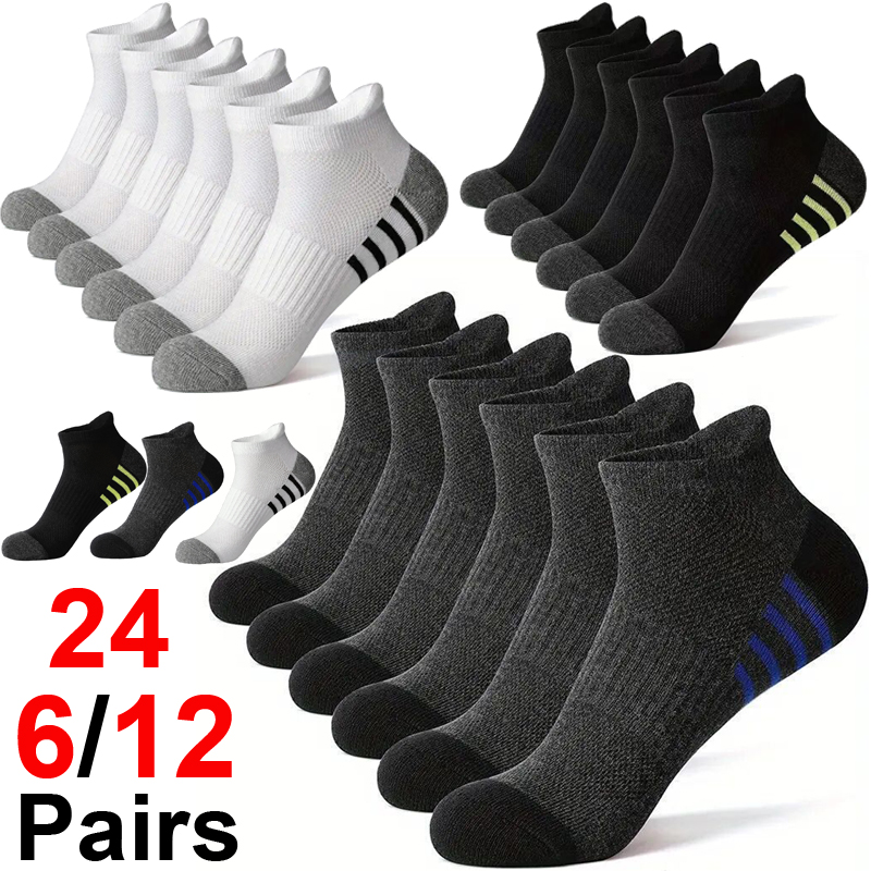 12Pairs High Quality Men's Spo - Socks Ankle Men recension och pris