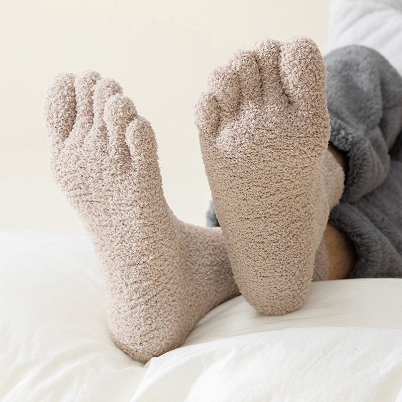 1/5 Pairs Mans Thermal Toe Soc - Socks Ankle Men recension och pris