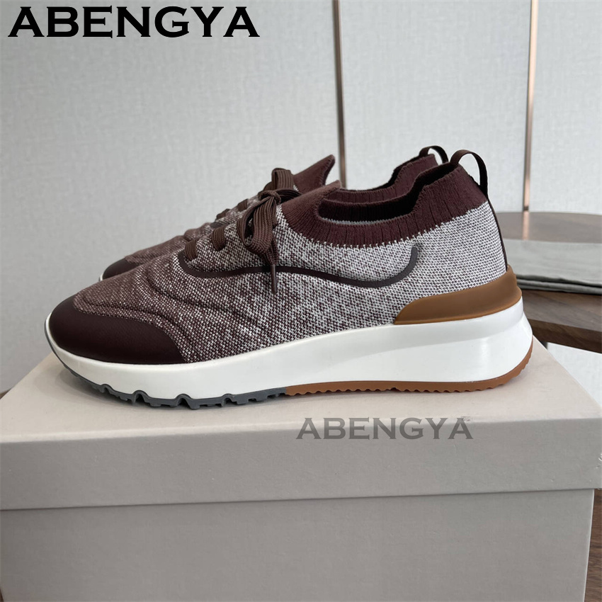 Men New Multicolour Knitted lo - Mens Fashion Trainers recension och pris