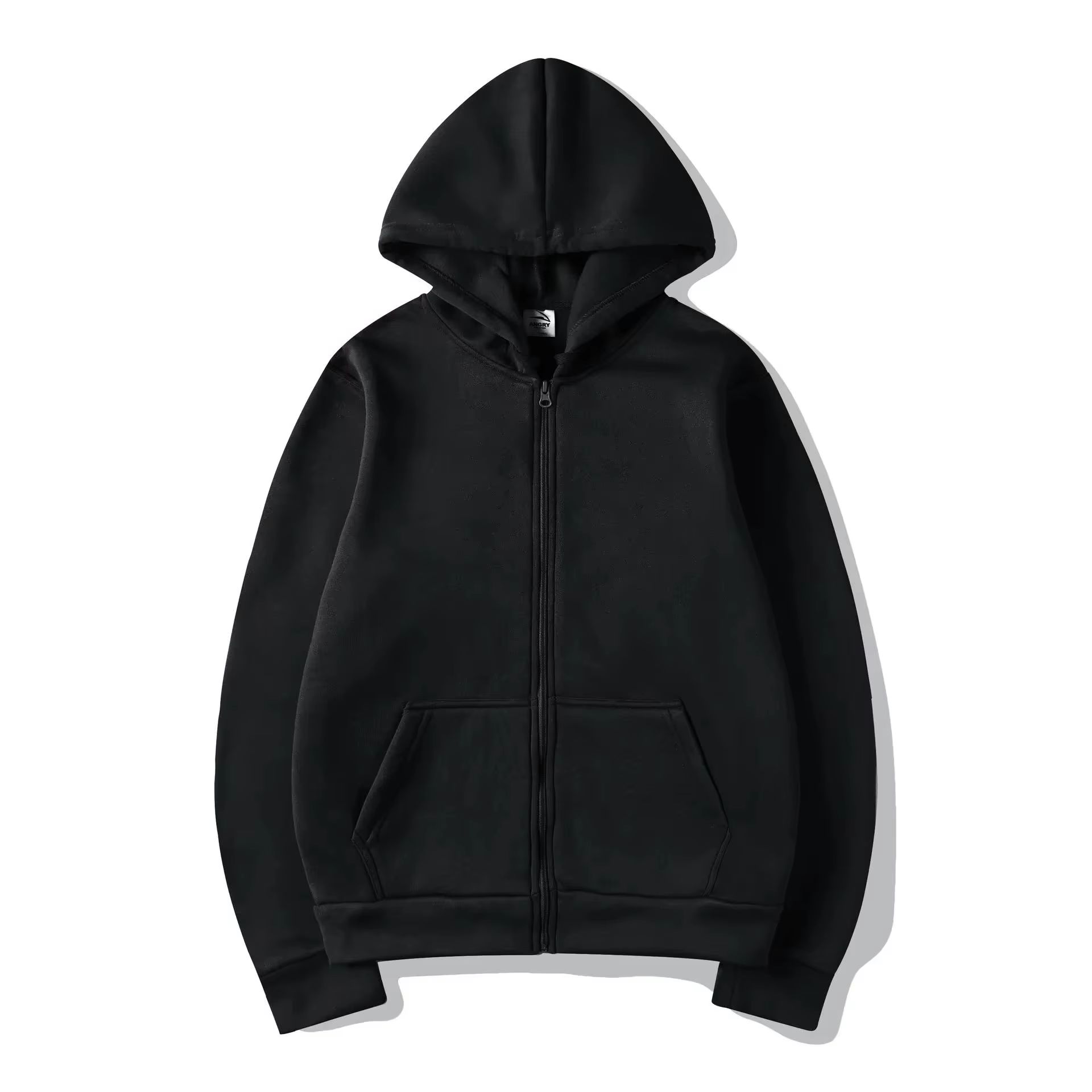 High Street Hoodie Men Solid C - Mens Fashion Zip Up Hoodies recension och pris
